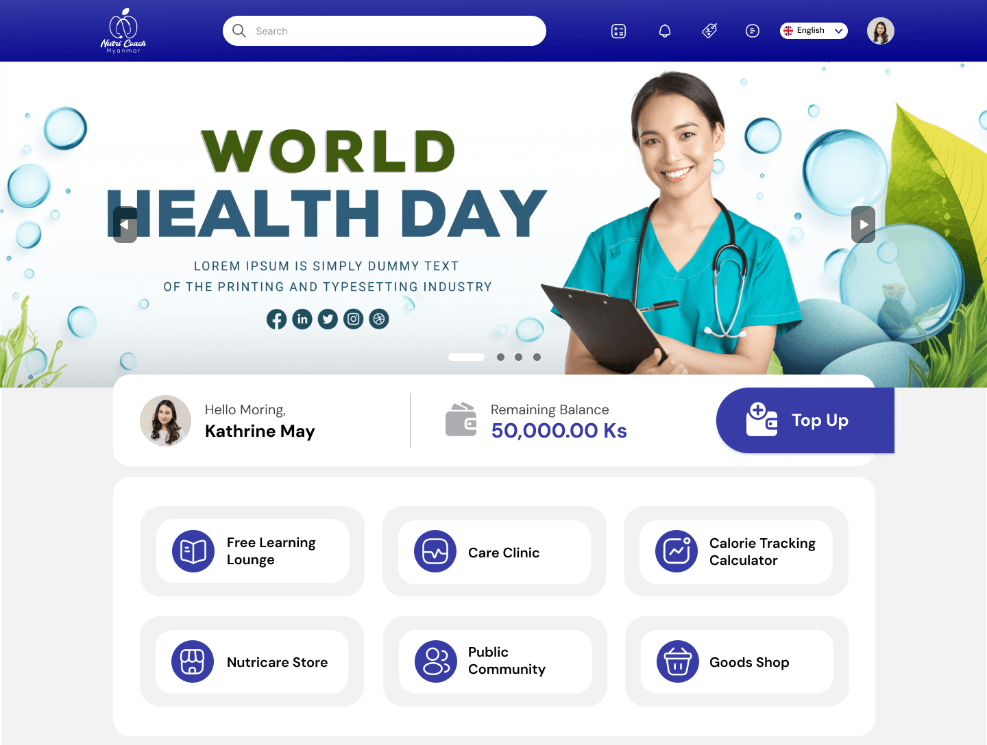NUTRICOACH — BUYER PORTAL & PHARMACY Interface Preview